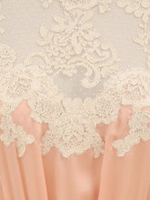 Zimmermann High-Lace Neckline Silk Long Dress Pink