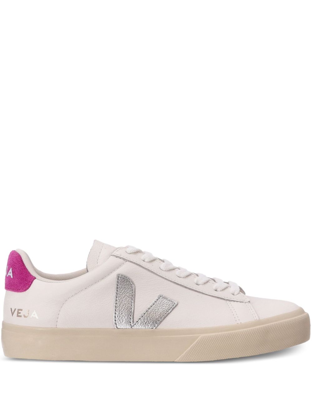 Veja Campo Leather Sneakers in Fuchsia fuchsia