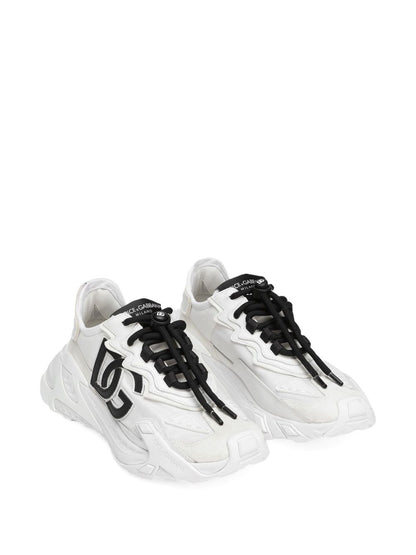 Dolce &amp; Gabbana Day Faster White Chunky Logo-Detailed Sneakers White