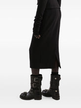 Dolce & Gabbana Wool Midi Pencil Skirt Black