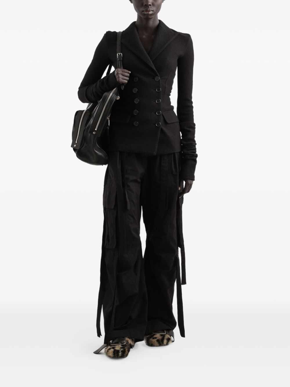 Dolce &amp; Gabbana Single-Breasted Wool Blazer Black