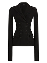 Dolce & Gabbana Single-Breasted Wool Blazer Black