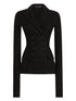 Dolce & Gabbana Single-Breasted Wool Blazer Black