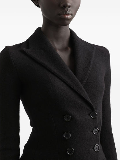Dolce &amp; Gabbana Single-Breasted Wool Blazer Black