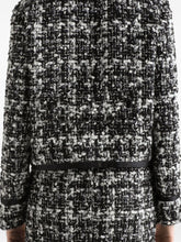 Dolce & Gabbana Double-Breasted Tweed Wool-Blend Jacket Grey