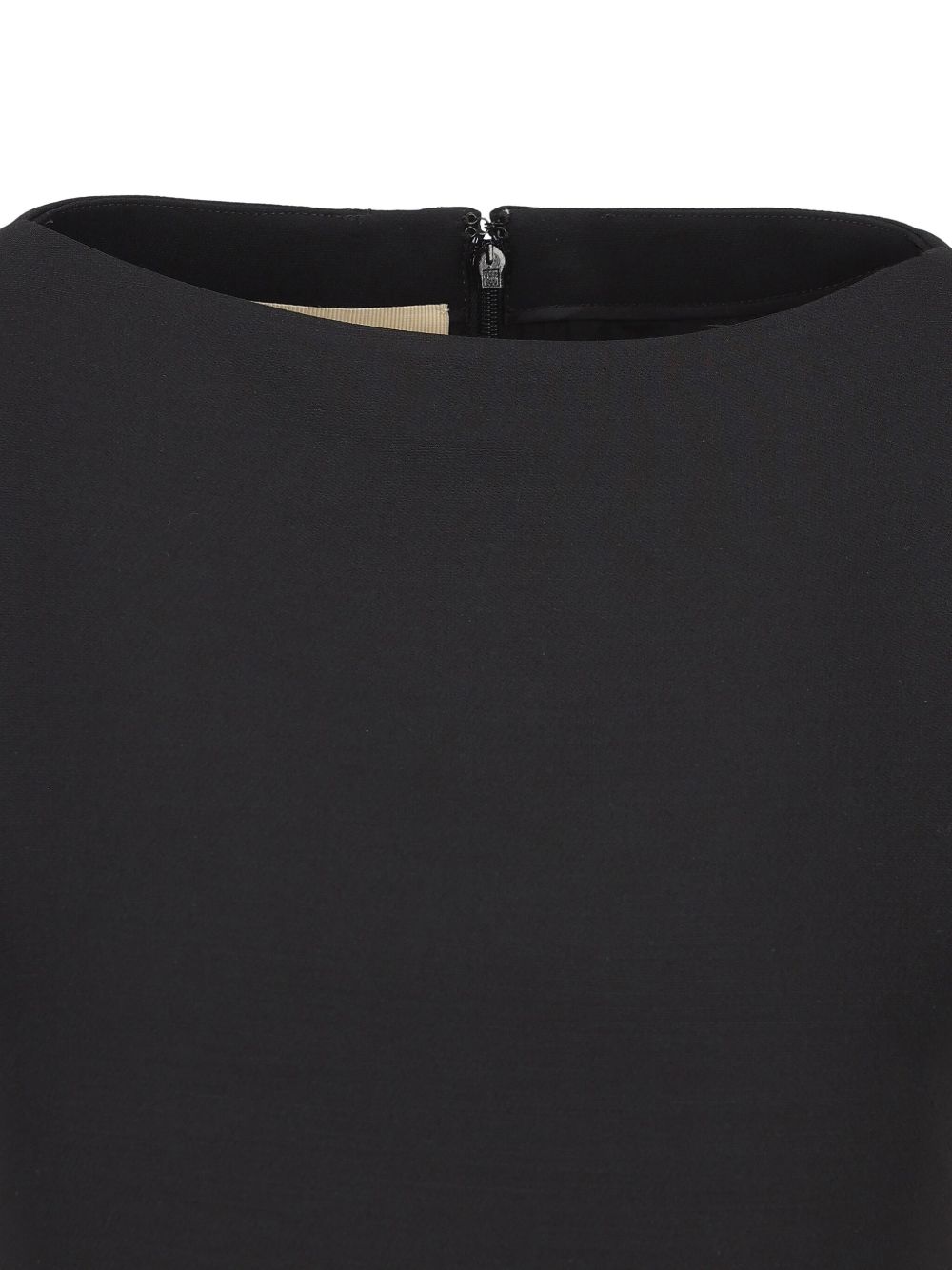 Valentino Short-Sleeve Bow-Detail Wool and Silk Mini Dress Black