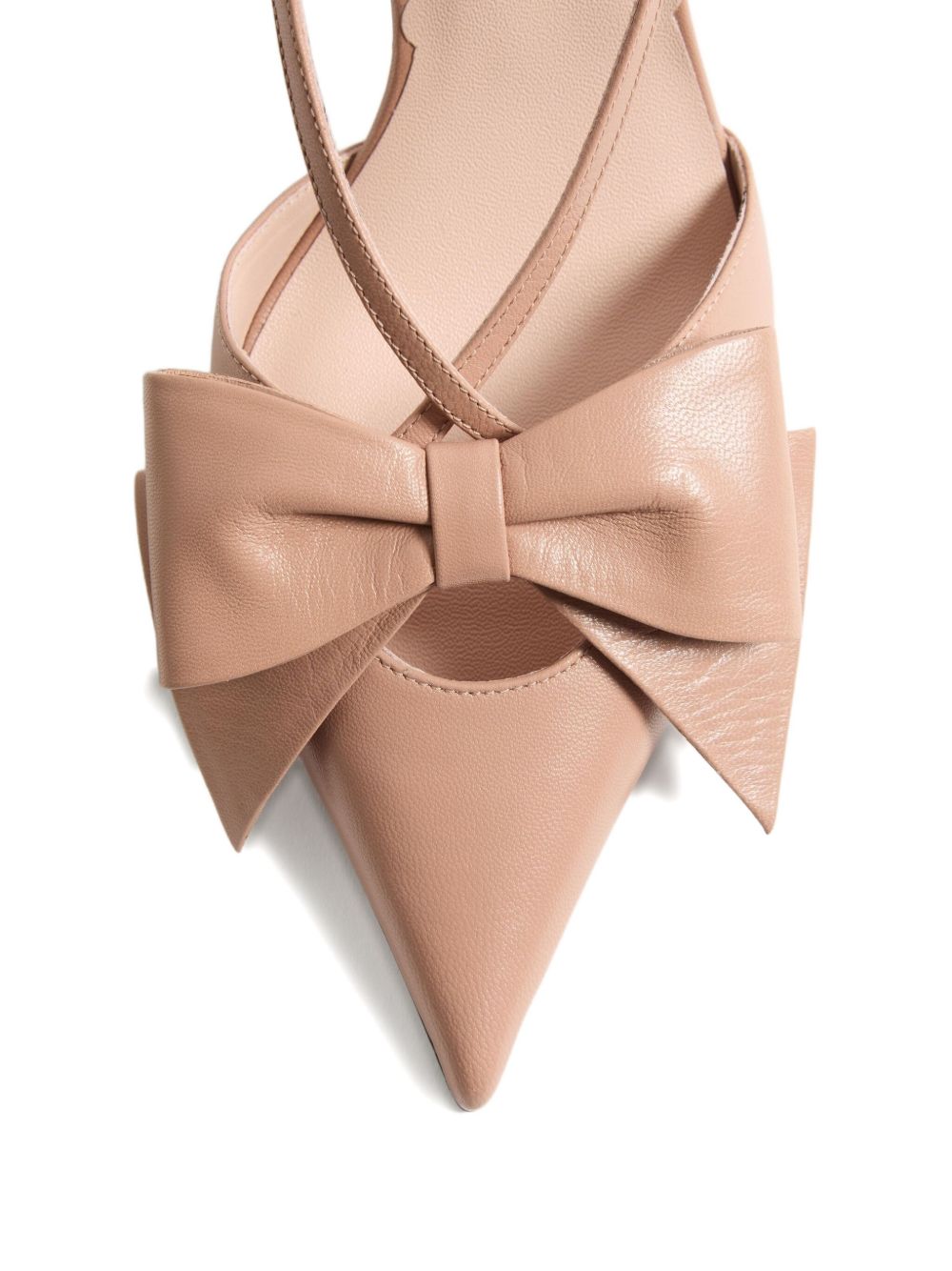 Valentino Garavani With Heel Goat Leather Pumps Powder