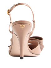 Valentino Garavani With Heel Goat Leather Pumps Powder