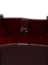 Christian Louboutin Cabata Small Burgundy Studded Leather Tote Bag Bordeaux