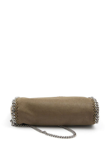 Stella McCartney Falabella Mini Chain-Trim Handbag Green