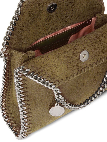 Stella McCartney Falabella Tiny Chain Crossbody Bag Green