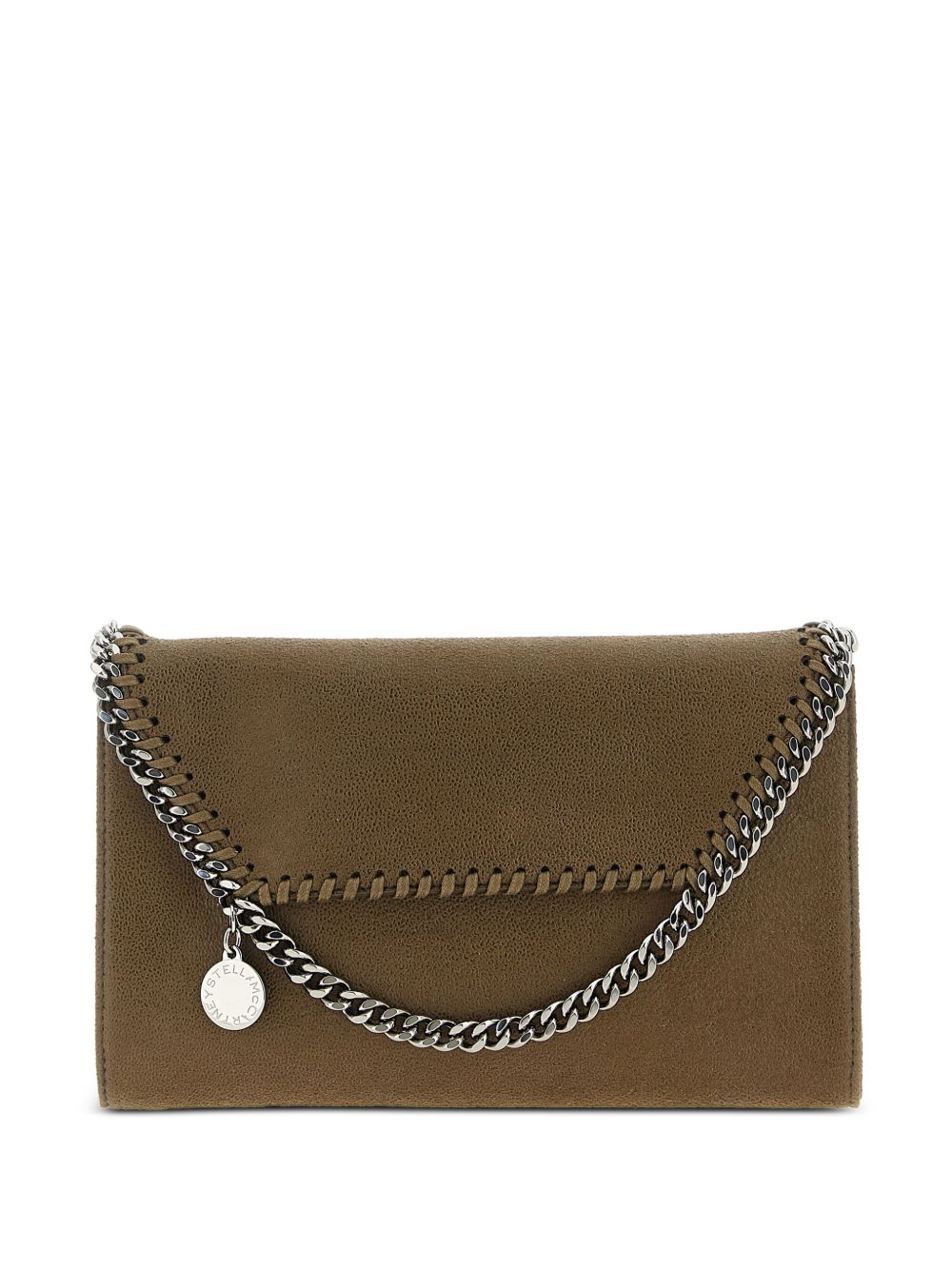 Stella McCartney Falabella Chain Wallet on Chain Olive Green Green