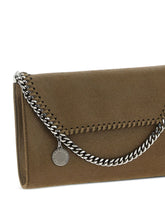 Stella McCartney Falabella Chain Wallet on Chain Olive Green Green