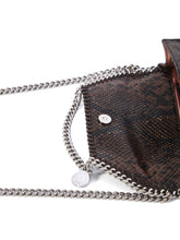 Stella McCartney Falabella Chain Wallet Brown Snakeskin Effect Brown