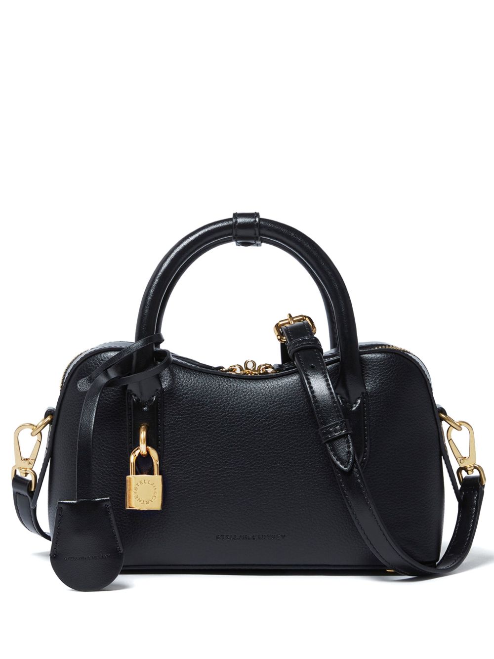 Stella McCartney Ryder Small Two-Way Zip Handbag Black