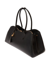 Stella McCartney Ryder Open Black Curved Shopper Tote Bag Black