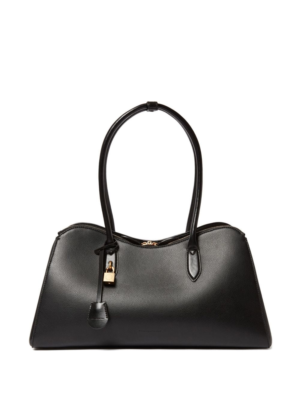 Stella McCartney Ryder Open Black Curved Shopper Tote Bag Black