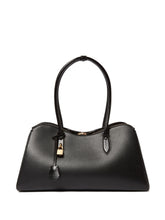 Stella McCartney Ryder Open Black Curved Shopper Tote Bag Black