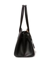 Stella McCartney Ryder Open Black Curved Shopper Tote Bag Black