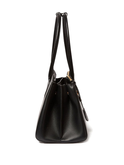 Stella McCartney Ryder Open Black Curved Shopper Tote Bag Black