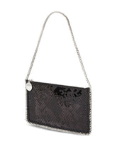 Stella McCartney Falabella Mini Sequined Clutch Bag Black