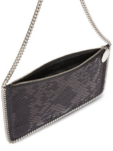 Stella McCartney Falabella Mini Sequined Clutch Bag Black