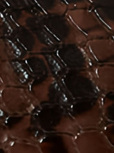 Stella McCartney Elyse Brown Snakeskin Platform Sneakers Brown