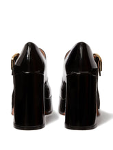 Stella McCartney Skyla Patent Mary Jane Platform Pumps Black