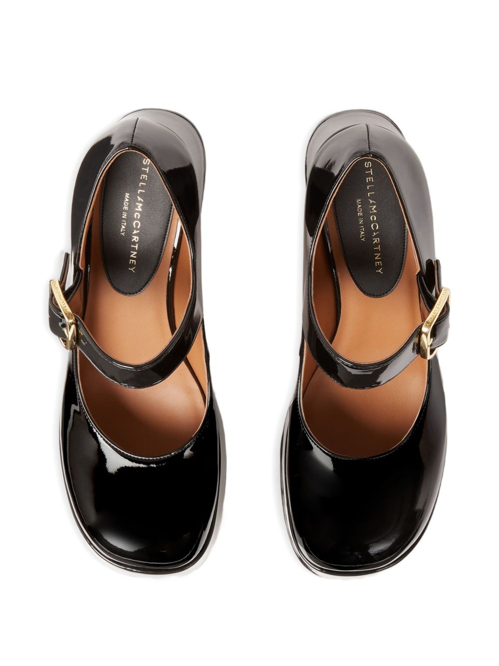 Stella McCartney Skyla Patent Mary Jane Platform Pumps Black