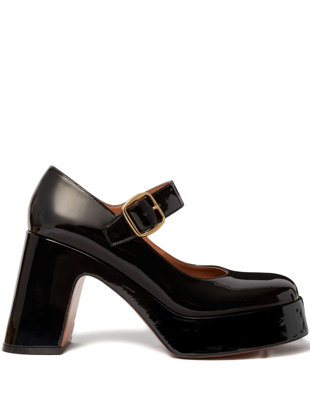 Stella McCartney Skyla Patent Mary Jane Platform Pumps Black