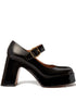 Stella McCartney Skyla Patent Mary Jane Platform Pumps Black