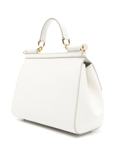 Dolce & Gabbana Large Sicily leather handbag in white