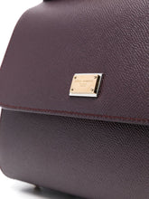 Dolce & Gabbana Large Sicily Leather Handbag Purple