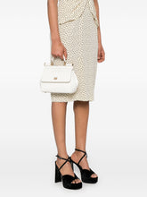 Dolce & Gabbana Medium Sicily Leather Top Handle Bag White
