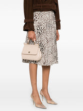 Dolce & Gabbana Medium Sicily Leather Top Handle Bag Powder