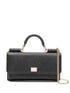 Dolce & Gabbana Mini Dauphine Black Calfskin Clutch Bag Black