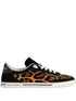 Dolce & Gabbana Saint Tropez Light Leopard-Print Suede And Leather Sneakers Brown