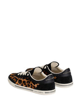 Dolce & Gabbana Saint Tropez Light Leopard-Print Suede And Leather Sneakers Brown