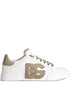 Dolce & Gabbana Portofino Leather Sneakers Dove Grey