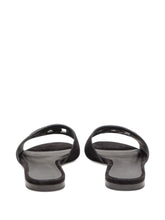 Dolce & Gabbana Suede Crystal-Embellished DG Logo Sandals Black