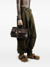 Dolce & Gabbana Sicily Soft Leather Top Handle Bag Dark Brown