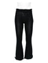 Balenciaga Flared Ruffled-Trim Capri Trousers Black Black