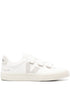 Veja Recife Panelled Leather Velcro Sneakers Silver