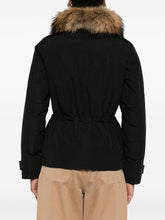 Woolrich Long Belted Shell Down Coat Black Black