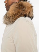 Woolrich Fur-Trimmed Hooded Down Jacket Beige Beige
