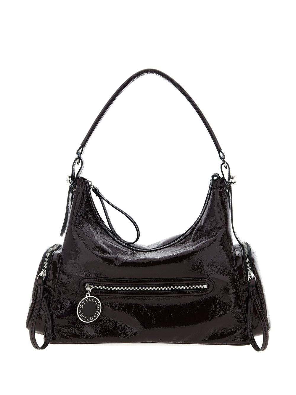 Stella McCartney Dartmood Shiny-Finish Shoulder Bag Brown