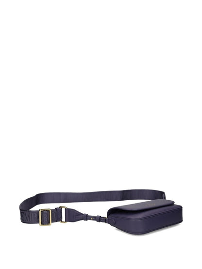 Emporio Armani Blue Crossbody Mini Bag With Adjustable Strap Blue