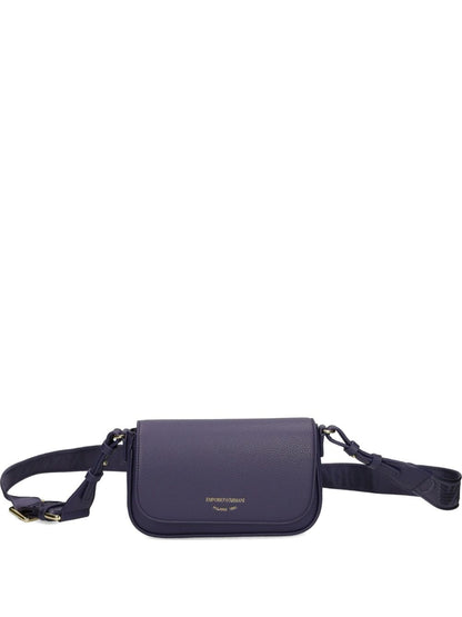 Emporio Armani Blue Crossbody Mini Bag With Adjustable Strap Blue