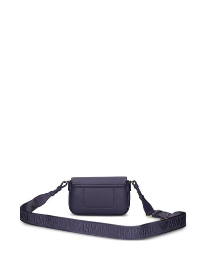 Emporio Armani Blue Crossbody Mini Bag With Adjustable Strap Blue