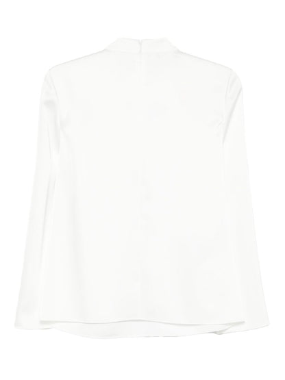 Emporio Armani Crewneck Wool-Blend Sweater White